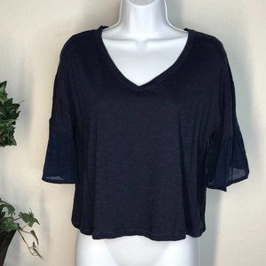 🚃Bobeau Crop Top | Navy | MP